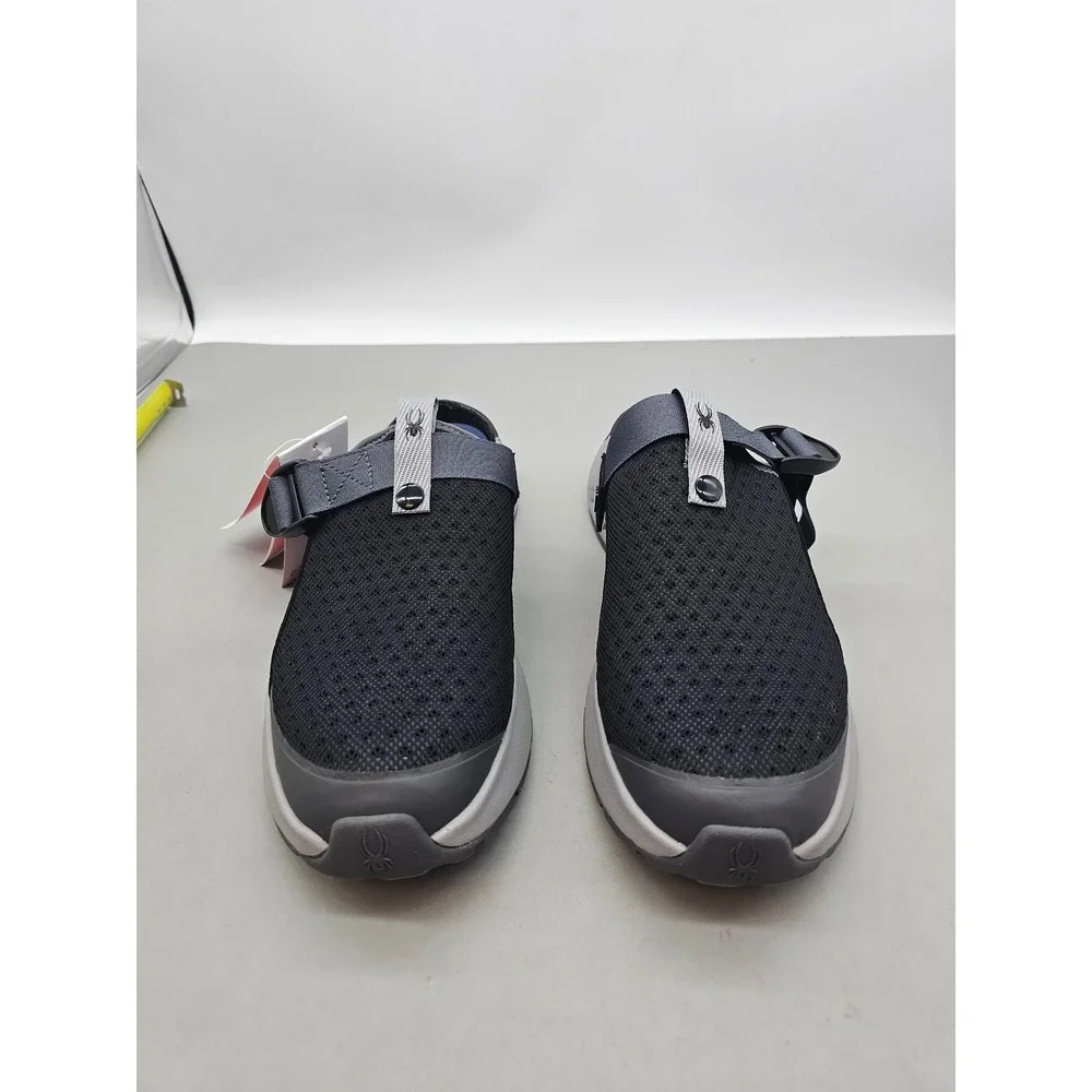 Spyder Mens Rebound Technology Mules Black Grey Athletic Slip On Shoes Size 10
